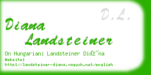 diana landsteiner business card